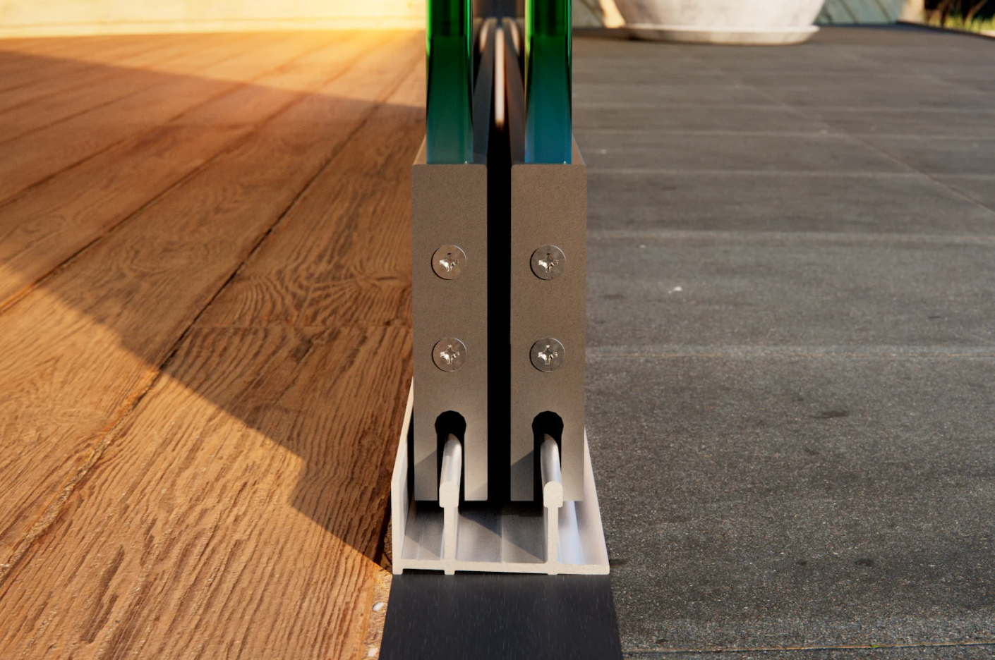 Breedte tot 162 cm Glas breedte 2 x 82 cm
