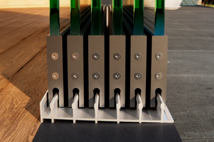 Breedte tot 528 cm Glas breedte 6 x 90 cm, 506 cm tot 528cm