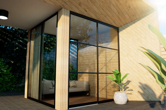 Steellook: Breedte tot 705cm Glas breedte 7 x 103 cm, 674 tot 705cm